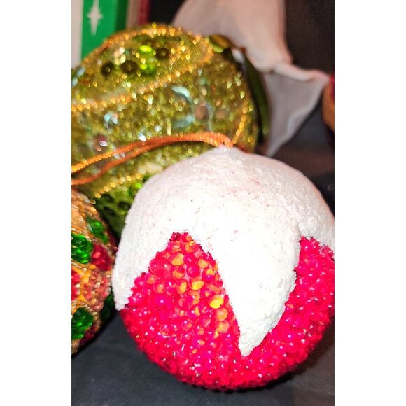 Vintage Christmas Ornament Set With Angel & Glass Tree Topper - Woolworths - Picture 11 of 12